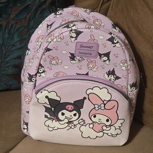 Sanrio Loungefly Kuromi & Melody Mini backpack